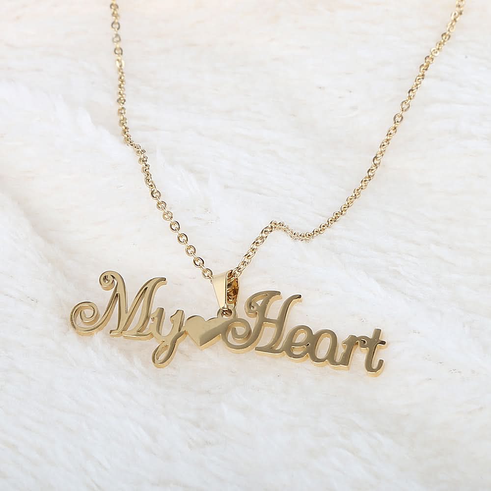 Name Locket Chain - Golden - (My❤️Heart), Women, Chains & Lockets, Chase Value, Chase Value