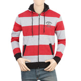 Men's Fleece Zip Jacket - Red, Men, Jackets and Hoodies, Chase Value, Chase Value