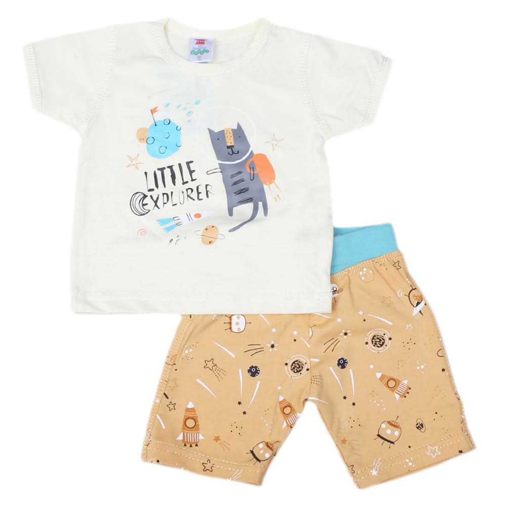 Newborn boys 2pcs Suit - Lemon, Kids, NB Boys Sets And Suits, Chase Value, Chase Value