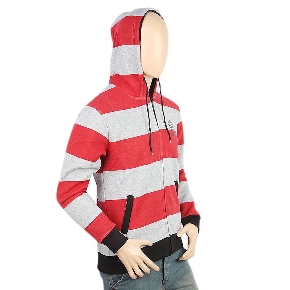 Men's Fleece Zip Jacket - Red, Men, Jackets and Hoodies, Chase Value, Chase Value