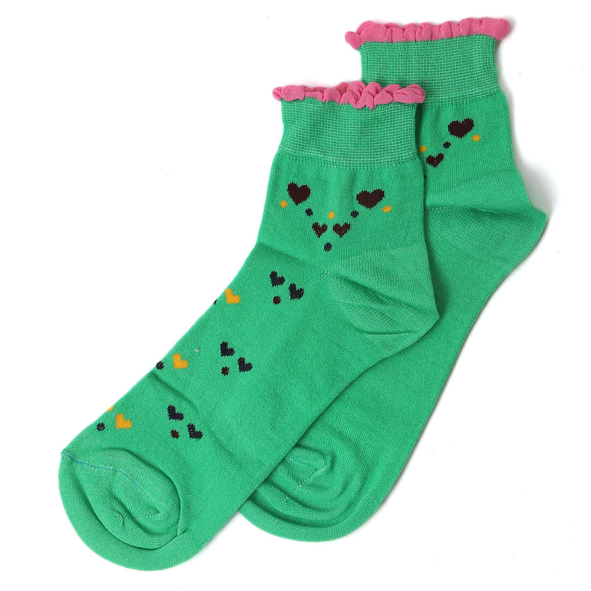 Women's Socks - Green, Women, Socks Stocking And Gloves, Chase Value, Chase Value