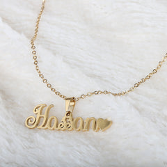Name Locket Chain - Golden - (Hassan), Men, Jewellery, Chase Value, Chase Value