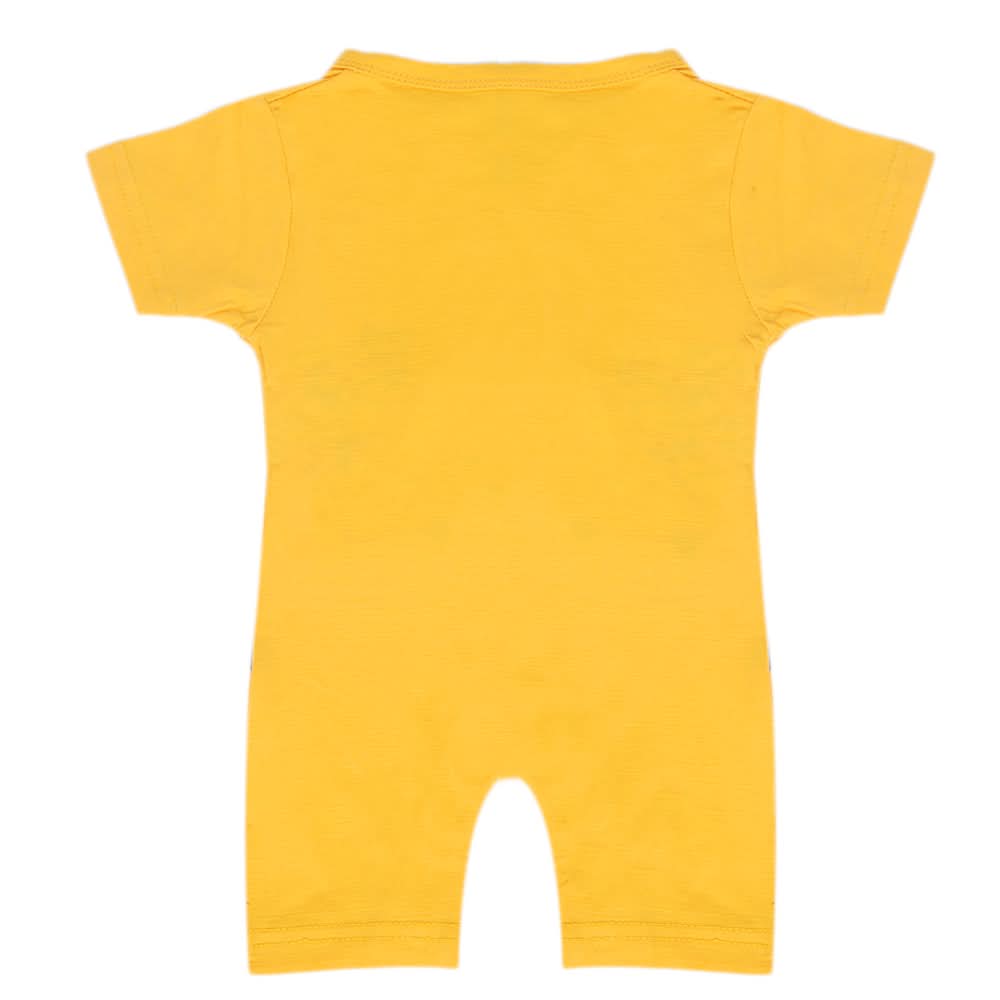 Newborn Boys Half Sleeves Romper - Yellow, Kids, Newborn Boys Rompers, Chase Value, Chase Value