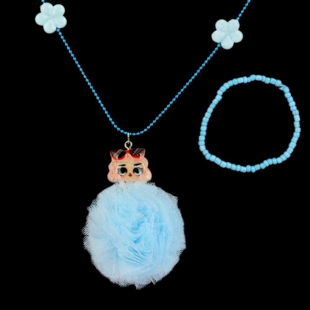 Locket & Bracelet Set - Blue, Kids, Jewellery Sets, Chase Value, Chase Value