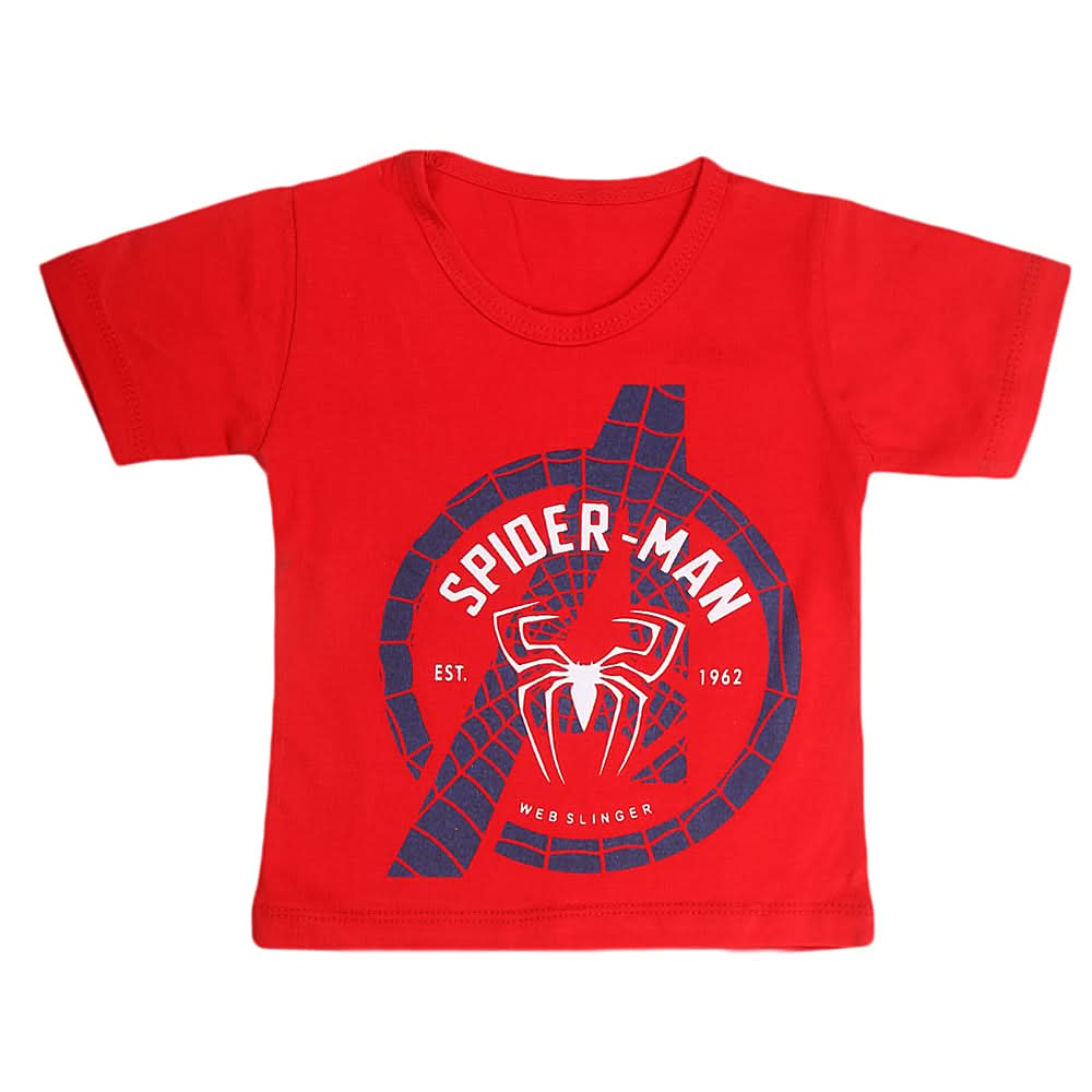 Boys Half Sleeves T-Shirt  - Red, Kids, Boys T-Shirts, Chase Value, Chase Value