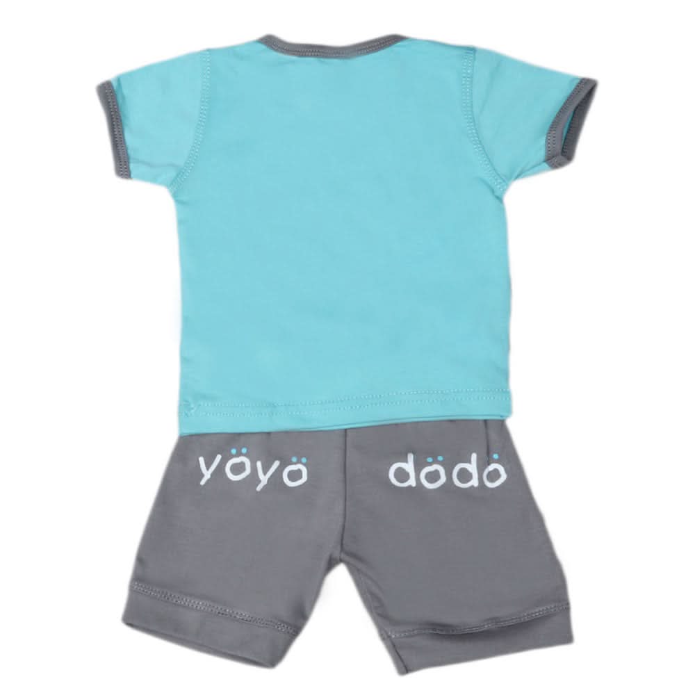 Newborn boys 2pcs Suit - Cyan, Kids, NB Boys Sets And Suits, Chase Value, Chase Value