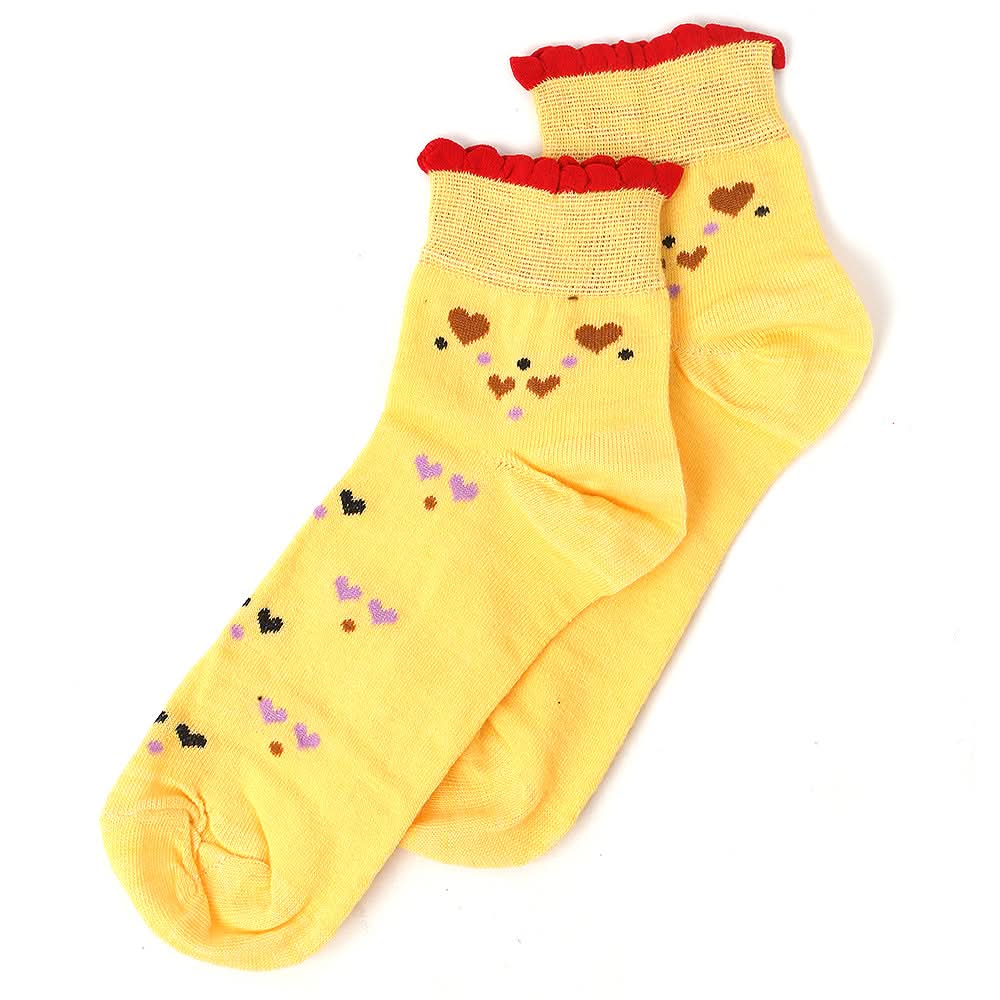Women's Socks - Yellow, Women, Socks Stocking And Gloves, Chase Value, Chase Value
