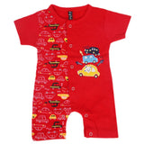 Newborn Boys Half Sleeves Romper - Red, Kids, NB Boys Rompers, Chase Value, Chase Value