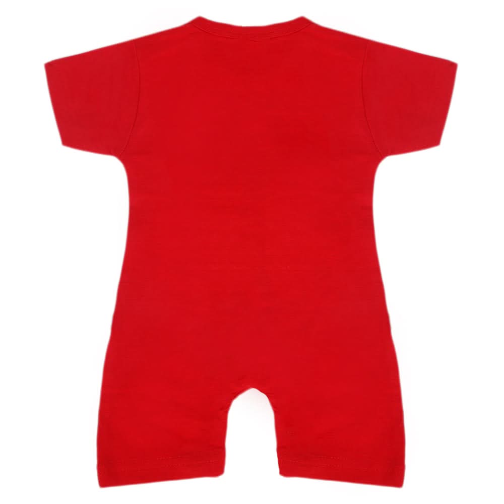 Newborn Boys Half Sleeves Romper - Red, Kids, NB Boys Rompers, Chase Value, Chase Value
