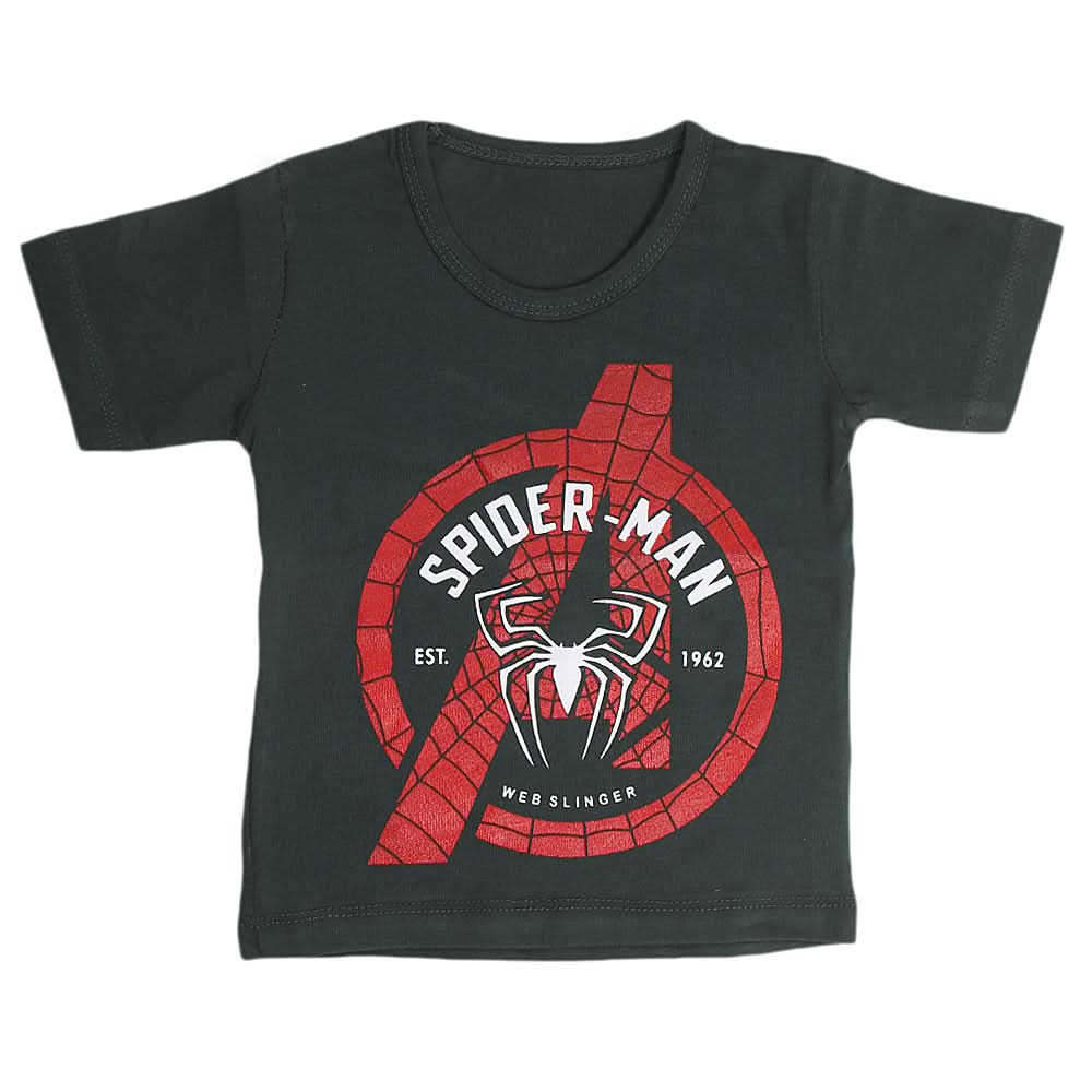Boys Half Sleeves T-Shirt  - Dark Green, Kids, Boys T-Shirts, Chase Value, Chase Value
