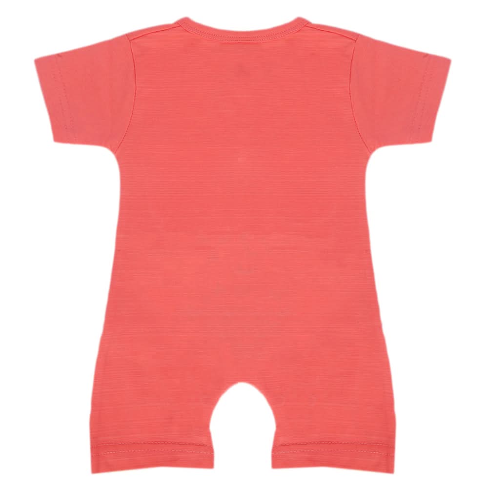 Newborn Boys Half Sleeves Romper - Peach, Kids, Newborn Boys Rompers, Chase Value, Chase Value