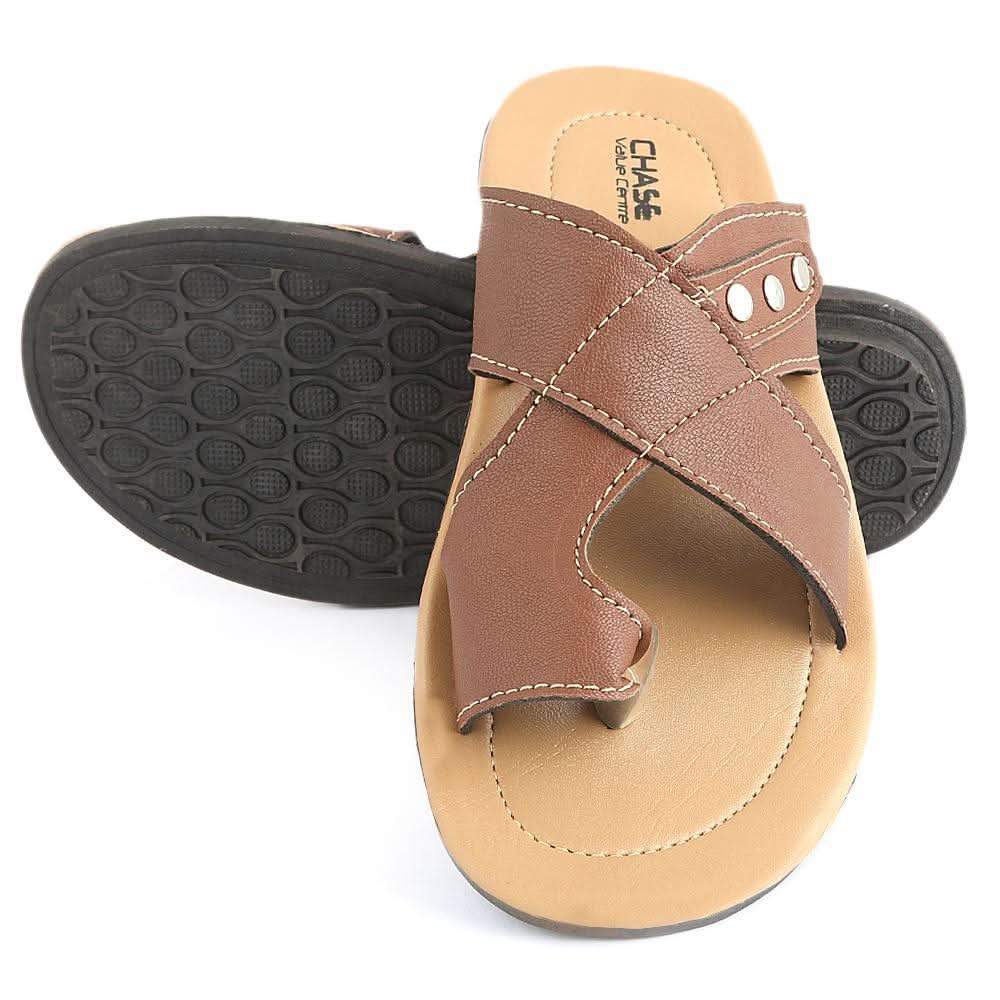 Men's Slippers (SK-027) - Brown - test-store-for-chase-value