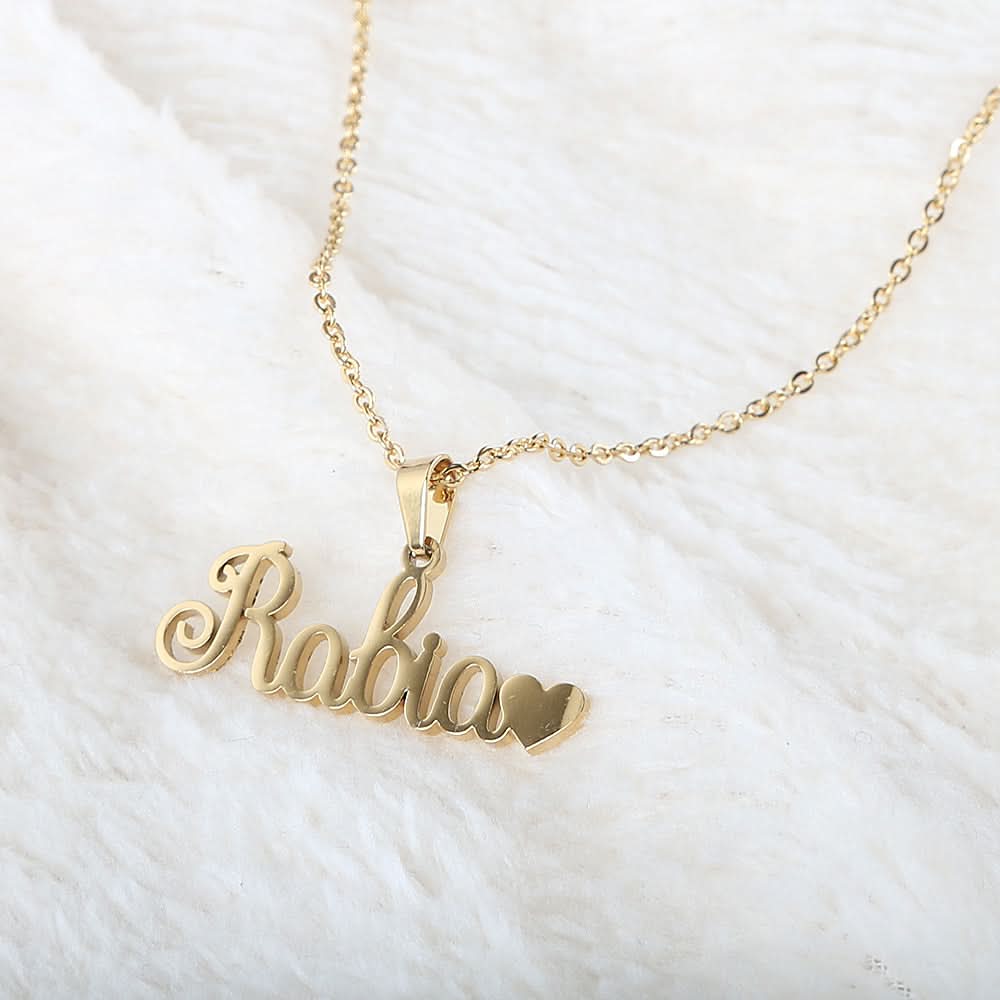 Name Locket Chain - Golden - (Rabia), Women, Chains & Lockets, Chase Value, Chase Value