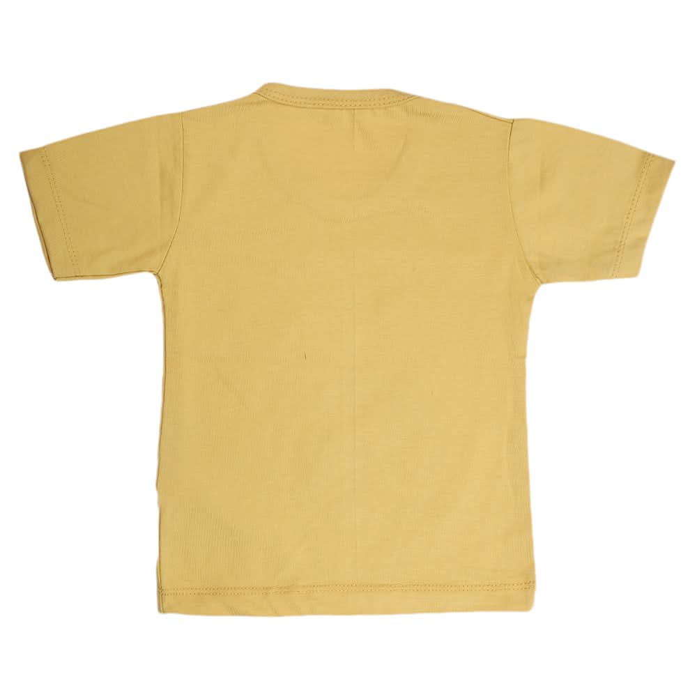 Boys Half Sleeves T-Shirt  - Camel, Kids, Boys T-Shirts, Chase Value, Chase Value