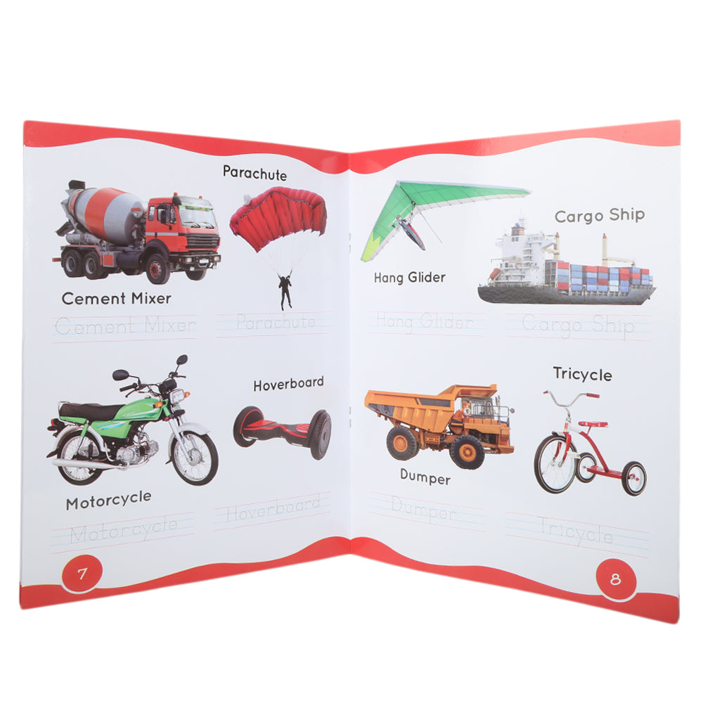 Write & Wipe - Transport, Kids, Kids Educational Books, 3 to 6 Years, Chase Value