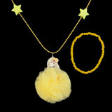 Girls Locket & Bracelet Set - Yellow, Kids, Jewellery Sets, Chase Value, Chase Value