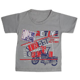 Boys Half Sleeves T-Shirt  - Light Grey, Kids, Boys T-Shirts, Chase Value, Chase Value