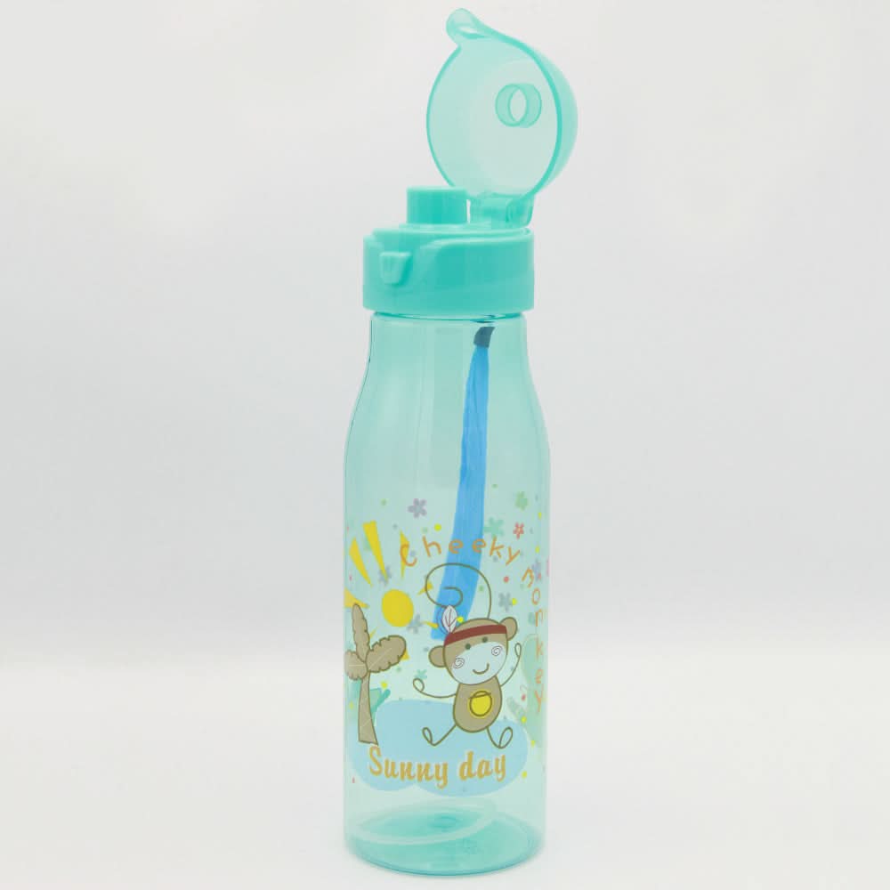 Cartoon Water Bottle - Cyan, Kids, Tiffin Boxes And Bottles, Chase Value, Chase Value