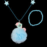 Girls Locket & Bracelet Set - Blue, Kids, Jewellery Sets, Chase Value, Chase Value