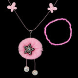 Girls Locket & Bracelet Set - Pink, Kids, Jewellery Sets, Chase Value, Chase Value