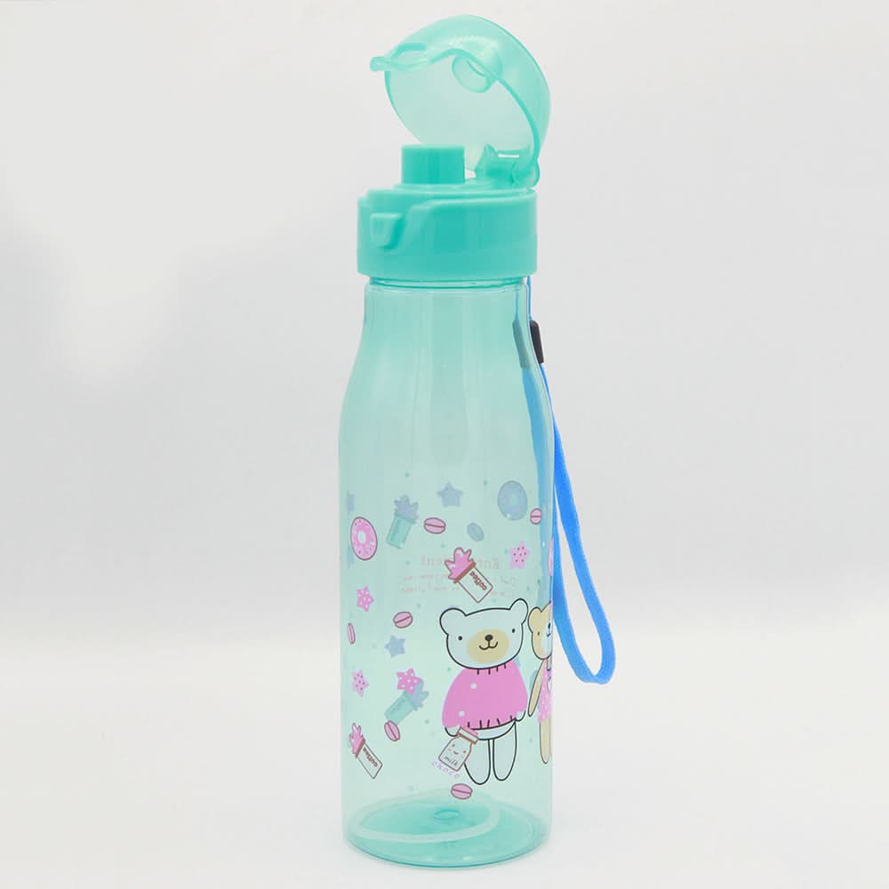 Cartoon Water Bottle - Cyan, Kids, Tiffin Boxes And Bottles, Chase Value, Chase Value