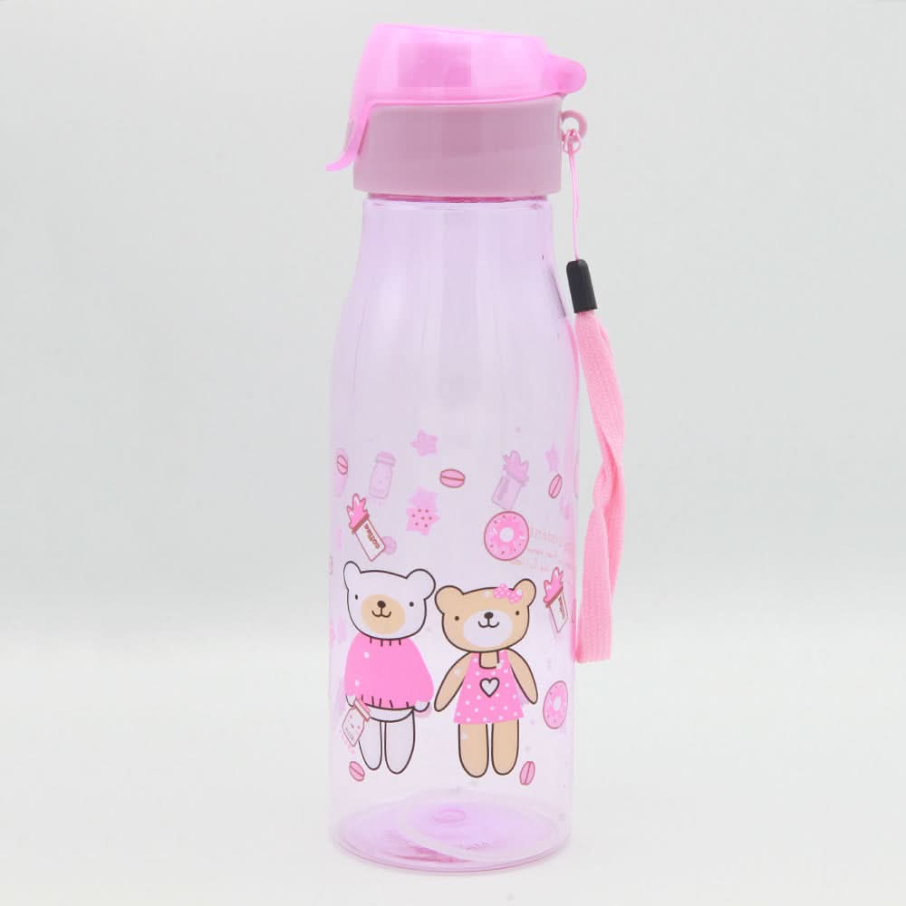 Cartoon Water Bottle - Pink, Kids, Tiffin Boxes And Bottles, Chase Value, Chase Value