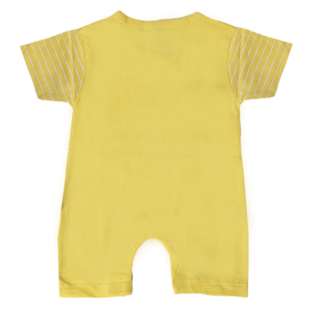 Newborn Boys Half Sleeves Romper - Yellow, Kids, Newborn Boys Rompers, Chase Value, Chase Value