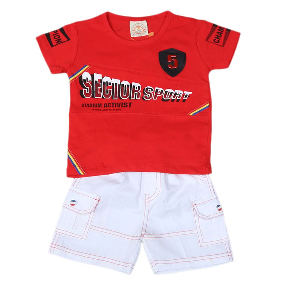 Newborn boys 2pcs Suit - Red, Kids, NB Boys Sets And Suits, Chase Value, Chase Value