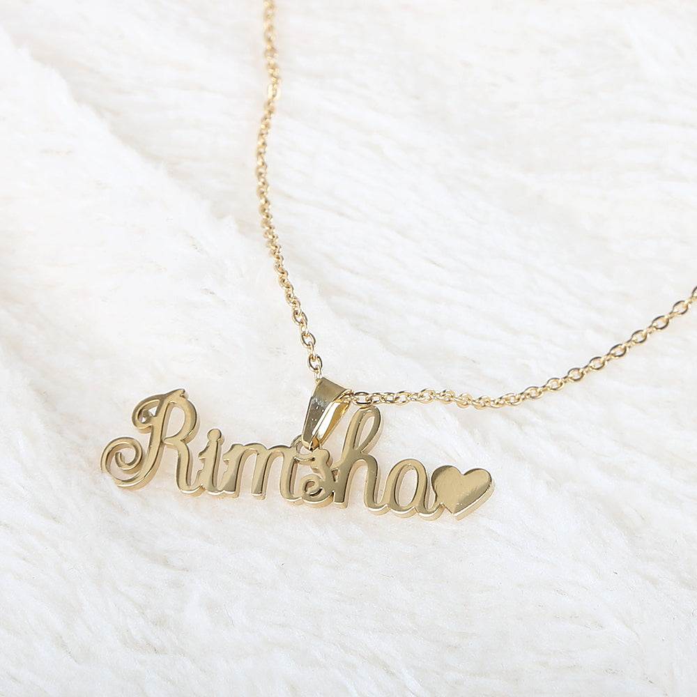 Name Locket Chain - Golden -(Rimsha), Women, Chains & Lockets, Chase Value, Chase Value