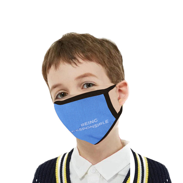 Sublimation Face Mask Being Responsible - Blue, Kids, Boys Face Mask, Beauty & Personal Care, Health & Hygiene, Chase Value, Chase Value