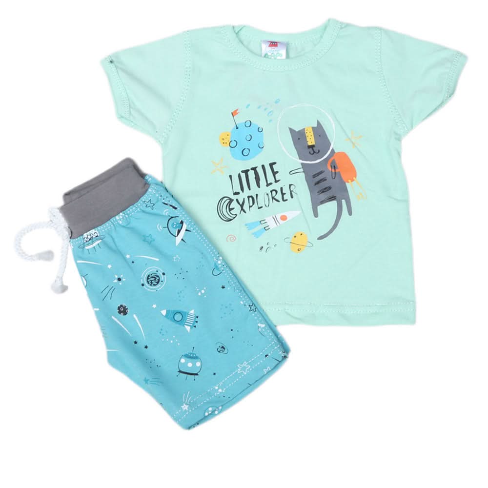 Newborn boys 2pcs Suit - Green, Kids, NB Boys Sets And Suits, Chase Value, Chase Value