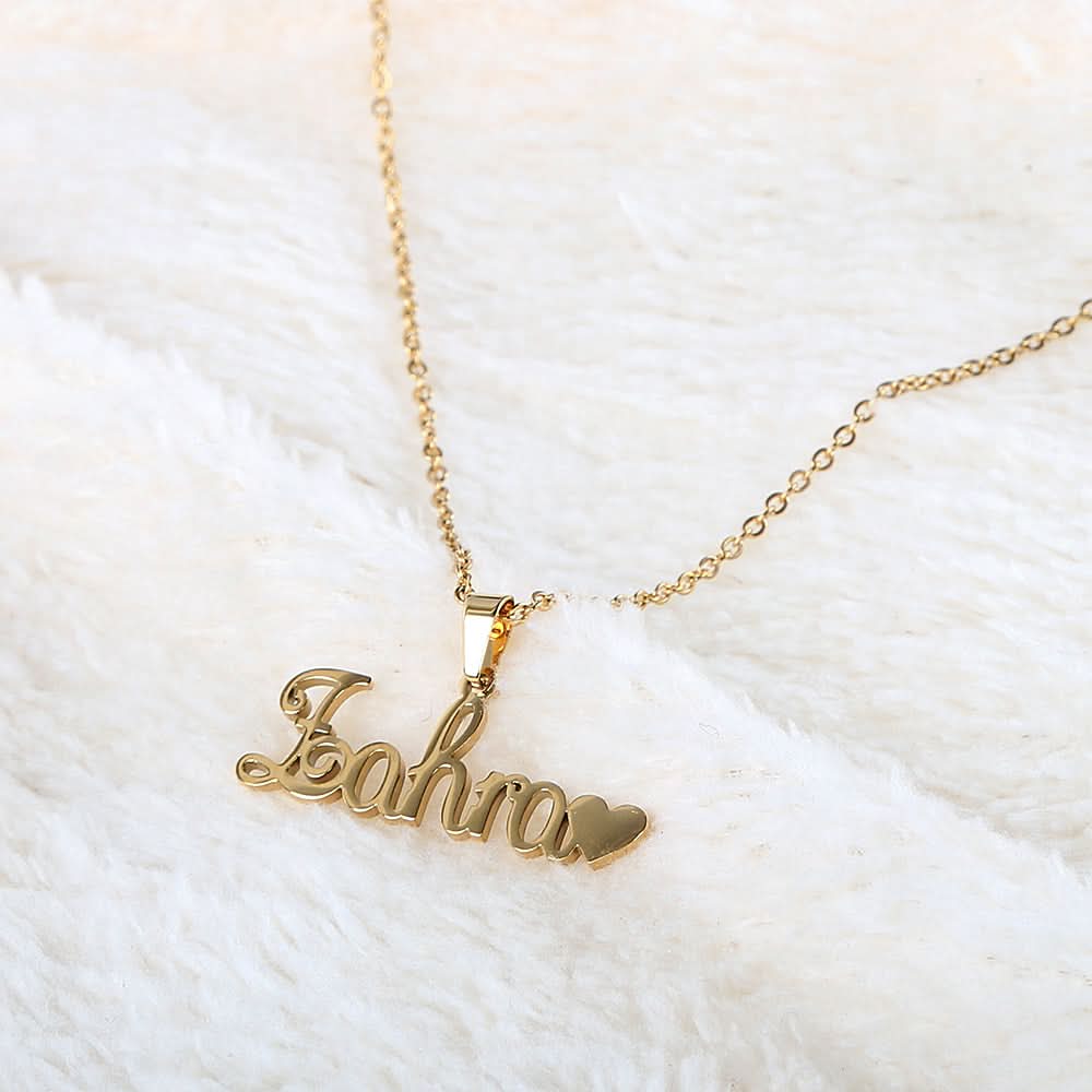 Name Locket Chain - Golden - (Zahra), Women, Chains & Lockets, Chase Value, Chase Value
