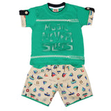 Boys Half Sleeves Suit 6B - 41 - Green, Kids, Boys Sets And Suits, Chase Value, Chase Value