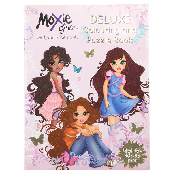 Marker Book Moxie Girls Color & Puzzle, Kids, Kids Educational Books, 6 to 9 Years, Chase Value