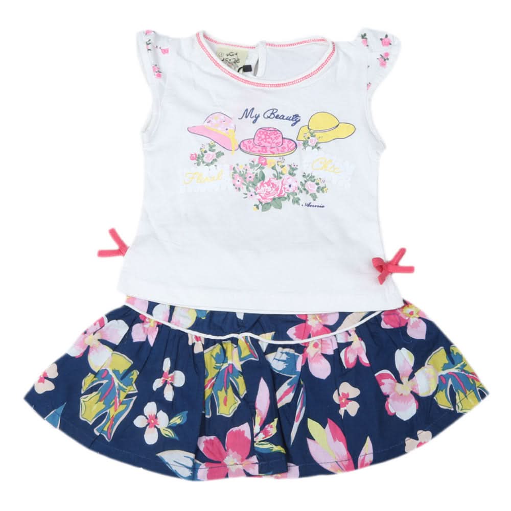 Newborn Girls 2pcs Suit - White, Kids, NB Girls Sets And Suits, Chase Value, Chase Value
