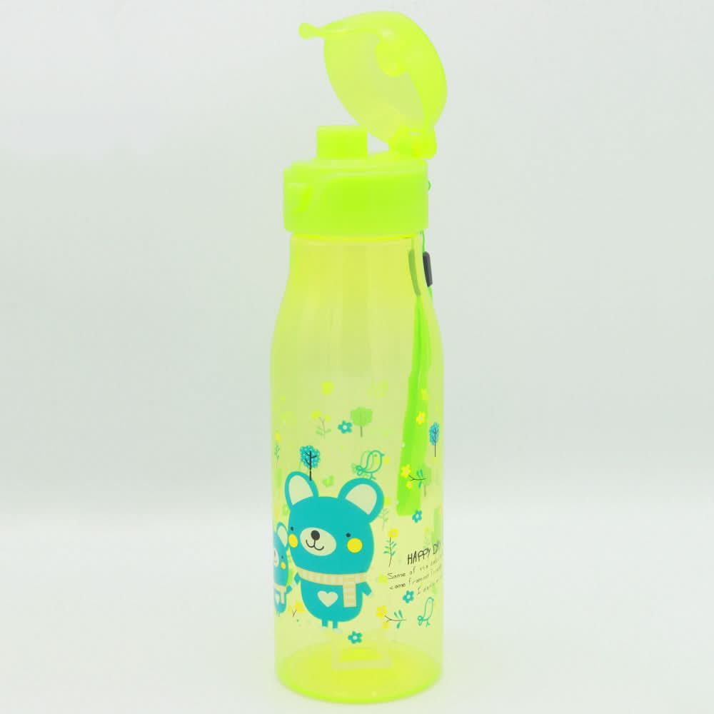 Cartoon Water Bottle - Green, Kids, Tiffin Boxes And Bottles, Chase Value, Chase Value