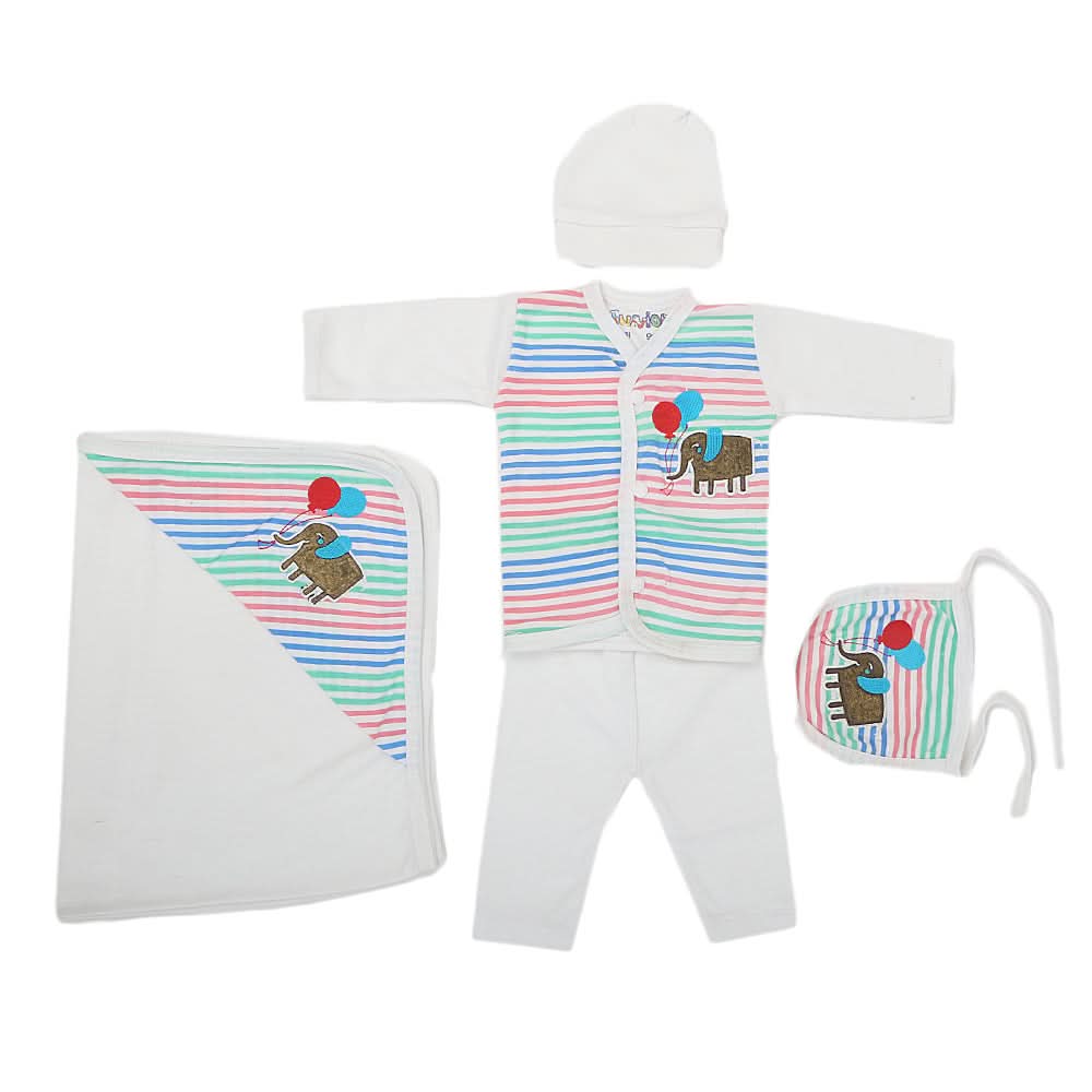 Newborn Unisex 5 Piece Gift Set - White, Kids, Other Accessories, Chase Value, Chase Value