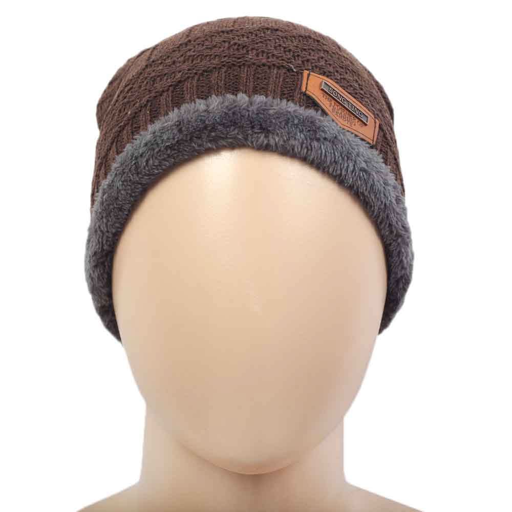 Men's Woolen Cap - Brown, Men's Caps & Hats, Chase Value, Chase Value