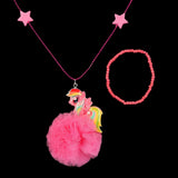 Girls Locket & Bracelet Set - Dark Pink, Kids, Jewellery Sets, Chase Value, Chase Value