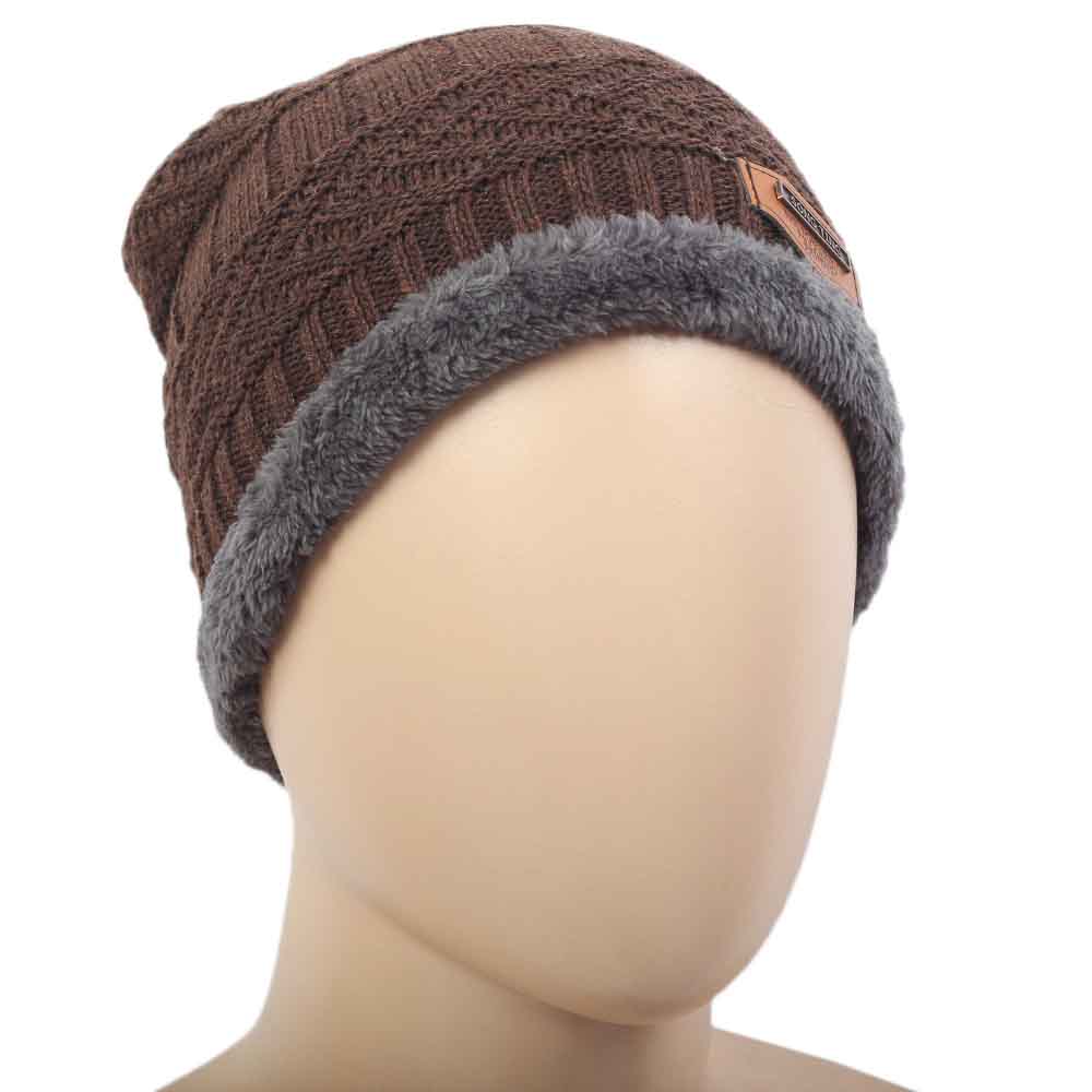 Men's Woolen Cap - Brown, Men's Caps & Hats, Chase Value, Chase Value