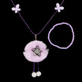 Girls Locket & Bracelet Set - Purple, Kids, Jewellery Sets, Chase Value, Chase Value