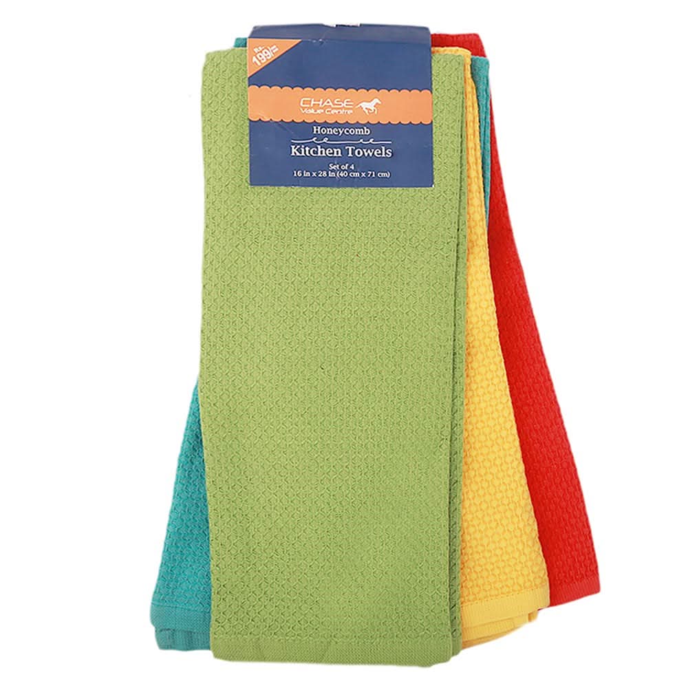 Kitchen Towel Pack Of 4 - Multi, Home & Lifestyle, Kitchen Towels, Chase Value, Chase Value