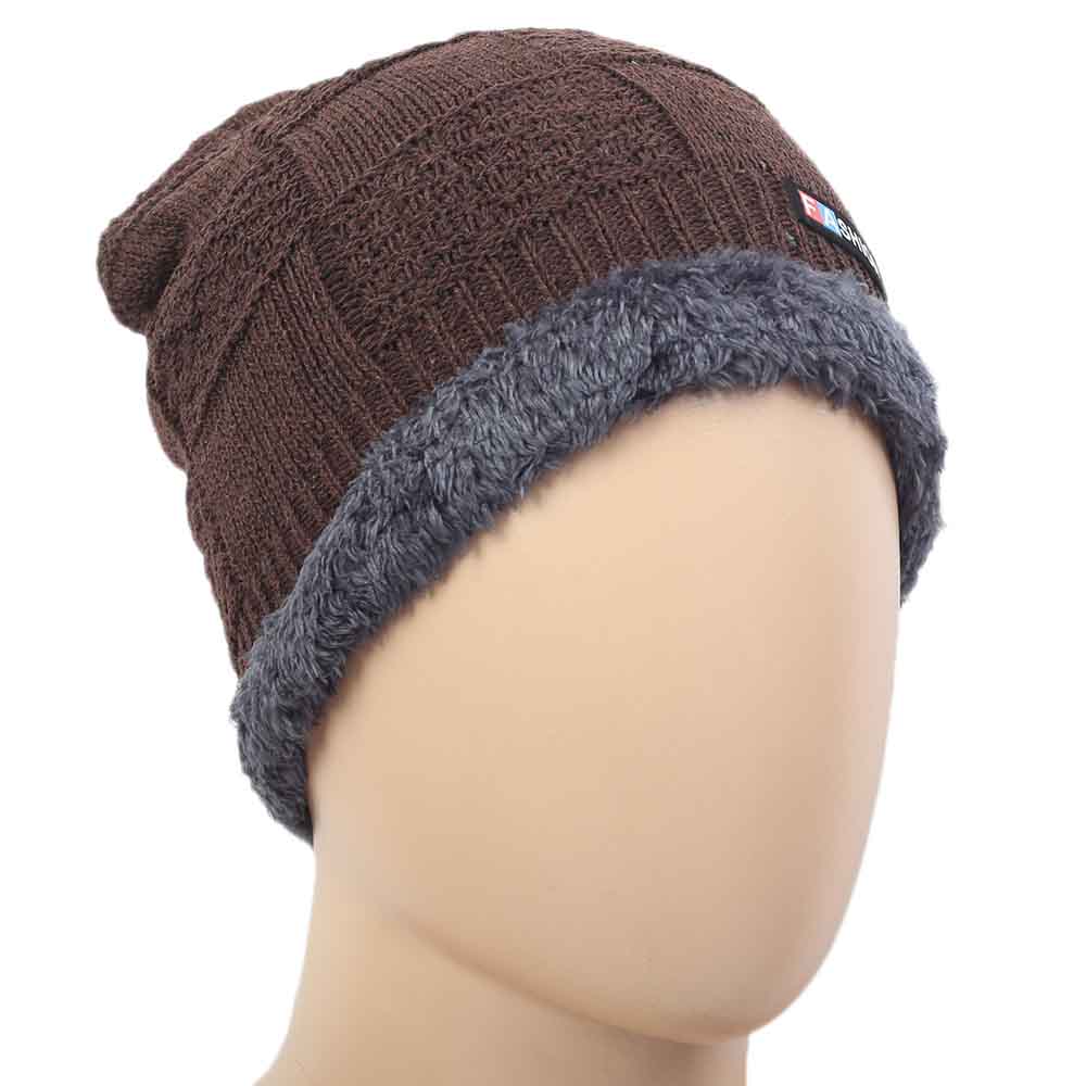Men's Woolen Cap - Brown, Men's Caps & Hats, Chase Value, Chase Value