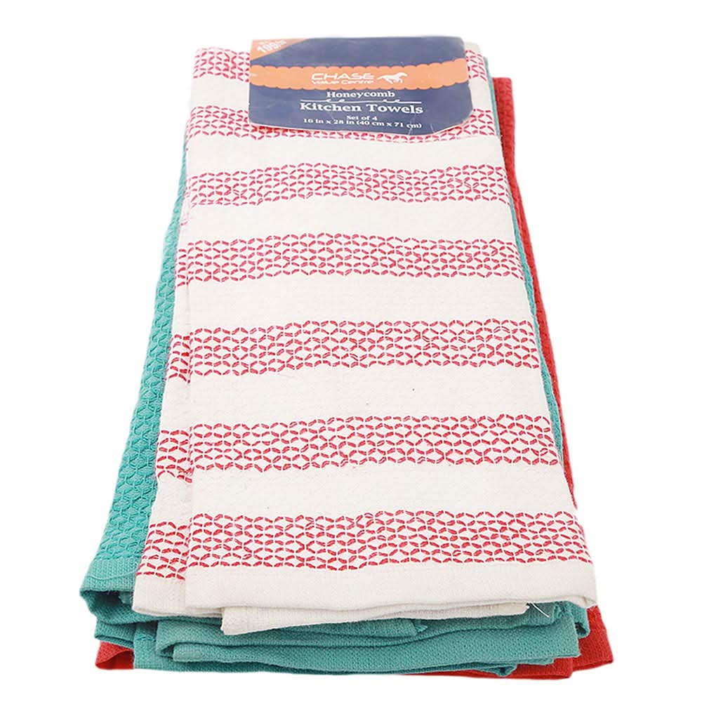 Kitchen Towel Pack Of 4 - Multi, Home & Lifestyle, Kitchen Towels, Chase Value, Chase Value
