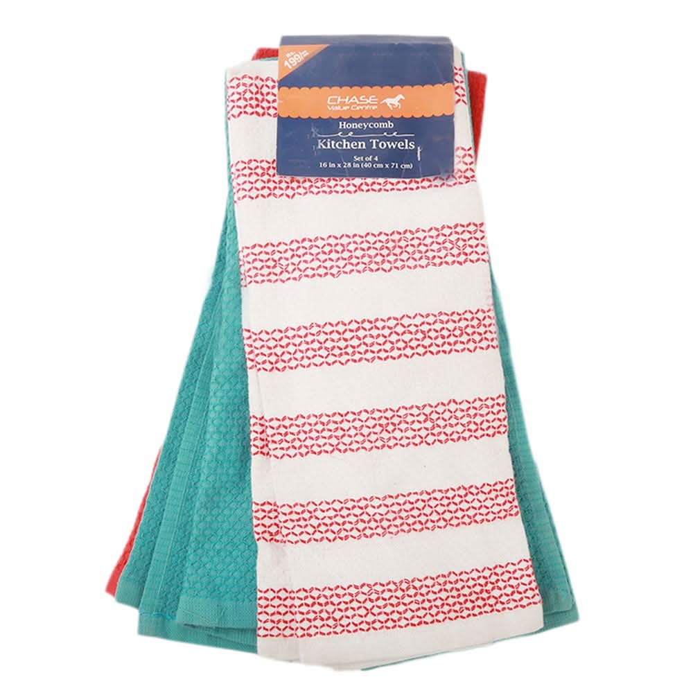 Kitchen Towel Pack Of 4 - Multi, Home & Lifestyle, Kitchen Towels, Chase Value, Chase Value