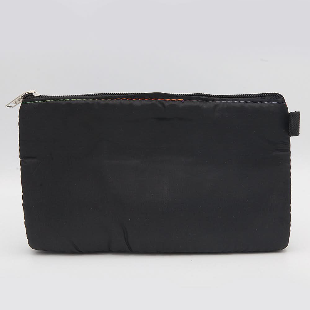 Two Zipper Pouch - Black, School Supplies, Chase Value, Chase Value
