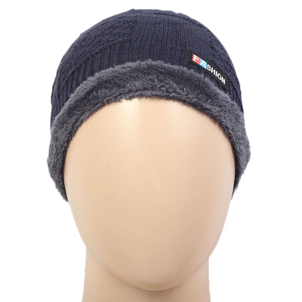 Men's Woolen Cap - Navy Blue, Men's Caps & Hats, Chase Value, Chase Value