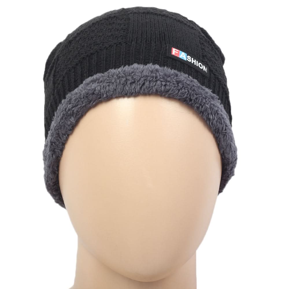 Men's Woolen Cap - Black, Men's Caps & Hats, Chase Value, Chase Value