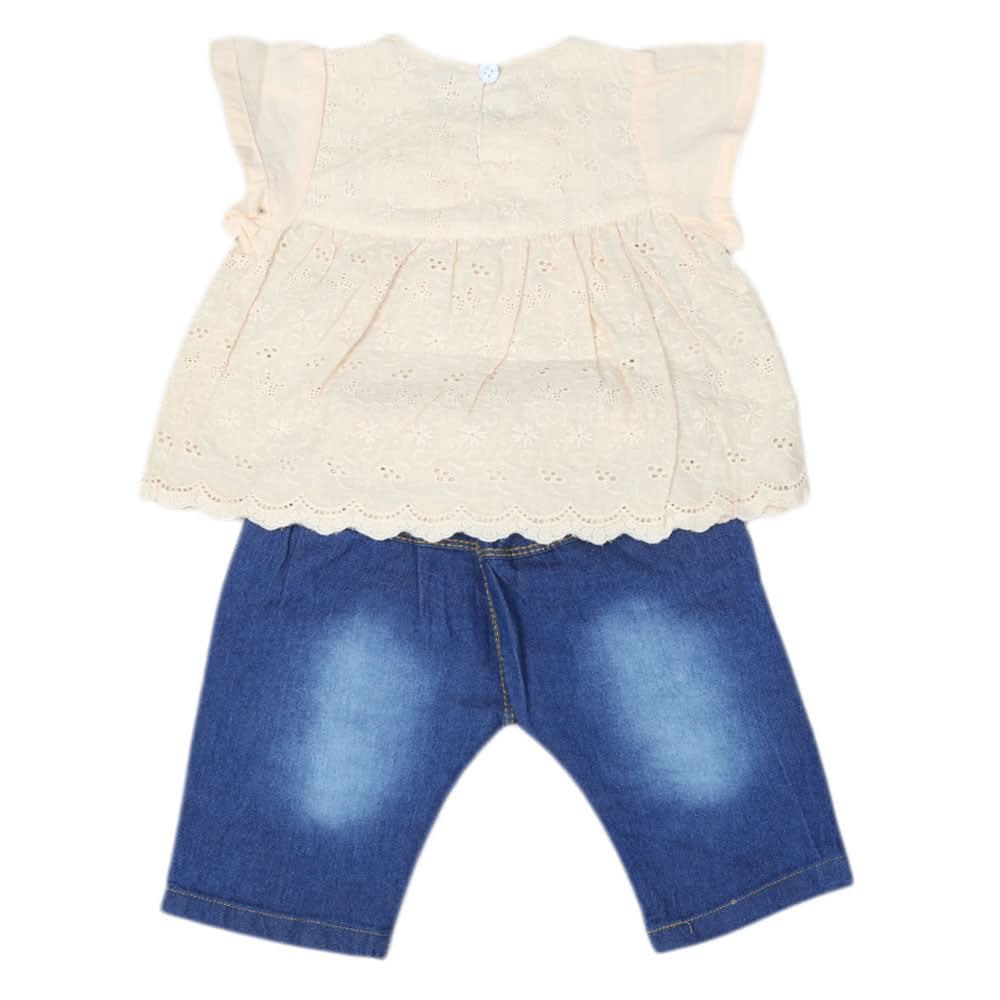 Newborn Girls 2pcs Suit - cream, Kids, NB Girls Sets And Suits, Chase Value, Chase Value