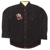 Boys Full Sleeves Casual Shirt - Black, Kids, Boys Shirts, Chase Value, Chase Value